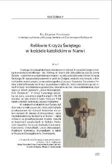 Relikwie Krzyża Świętego w kościelekatolickim w Narwi