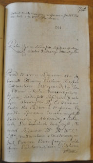 Dekret kontumacyjny w sprawie pomiędzy Przecławskimi a Siekleckimi, 29 X 1762
