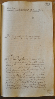 Dekret kontumacyjny w sprawie pomiędzy Anny Radziwiłłowej a Piaseckimi, 29 X 1762