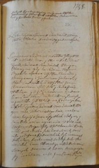 Dekret kontumacyjny w sprawie pomiędzy Jackowskimi a Aramowiczami i innymi, 29 X 1762
