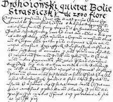 Drohoiowski quietat Boliestrasziczki de 2500 florenorum