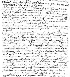 Oblata litere S.R.Maiestatis sublacionis pro parte advocatorum de Krzeczkowa