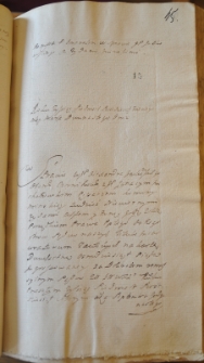 Remissa per generalem w sprawie Ignacego Chałuskiego a Żydami zamieszkującymi Mińsk, 12 III 1763