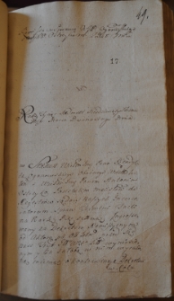 Remissa w sprawie Benedykta Oganowskiego z Antonim Ostejko, 12 III 1763