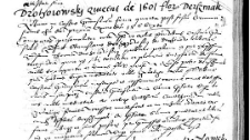 Drohoiowski quietat de 1601 florenorum Derszniak