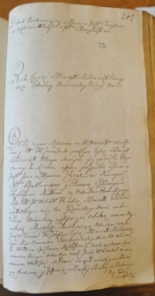 Dekret kontumacyjny w sprawie pomiędzy Janem Chreptowiczem a Bartłomiejem i Eleonorą Stępkowskich, 25 II 1763