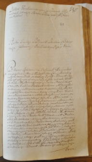 Dekret kontumacyjny w sprawie pomiędzy Pociejami a Niewiarowiczami, 25 II 1763