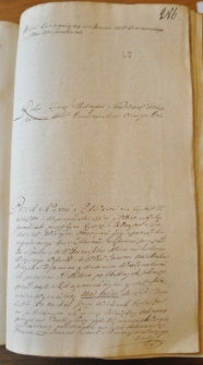 Dekret kontumacyjny w sprawie pomiędzy Franciszkiem Korzeniewskim a Wisłouchami, 28 II 1763