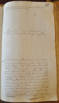 Dekret kontumacyjny w sprawie pomiędzy Janem Buczyńskim a Marianną Pleskaczewską, 28 II 1763
