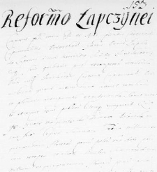 Reformatio Łapczynei