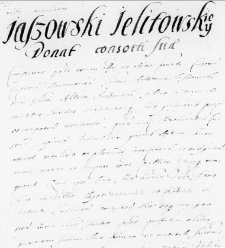 Jaszowski Jelitowskiej donat consorti suae