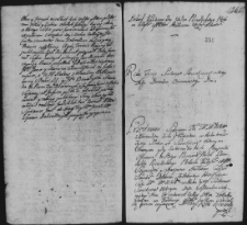 Dekret kontumacyjny w sprawie pomiędzy Benedyktem Przewłockim a Szymonem i Marianną Hałkami, 18 XII 1762