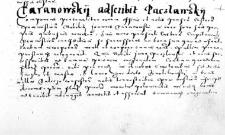 Taranowsky adscribit Paczlawsky