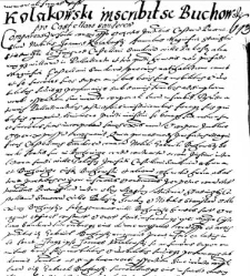 Kolakowski inscribit se Buchowski pro castellano Sandecen