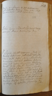 Remisja w sprawie pomiędzy Putkamerami a Kuncewiczami, 12 III 1763