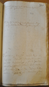 Dekret w sprawie pomiędzy Michałem Wołodkowiczem a Zyzemskimi, 29 X 1762