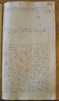 Dekret kontumacyjny w sprawie pomiędzy Wołkami a Cedrowskimi i innymi, 29 X 1762