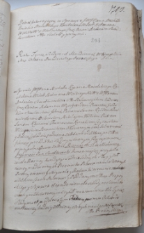 Dekret inkwizycyjny w sprawie pomiędzy Michałem Massalskim a Antonim Swadkowski i innymi, 29 X 1762