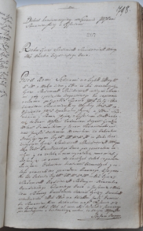 Dekret kontumacyjny w sprawie pomiędzy Sawaniewską a Eyfertami, 30 X 1762