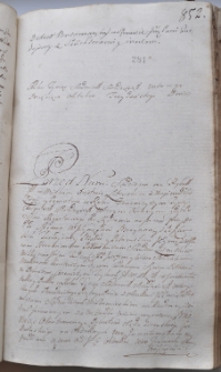 Dekret kontumacyjny w sprawie pomiędzy Turdajową a Szlichterami i innymi, 30 X 1762