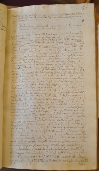 Dekret oczywisty na podkomorzego w sprawie Jeleńskiego pisarza dekretowego WKsL z Czyżami i Borzobohatym i innymi pogranicznymi rodzinami, 23 II 1763