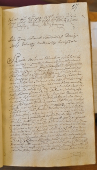 Dekret oczywisty w sprawie Stefana Grabowskiego stolnika wołkowyskiego z Elżbietą Zawiszową, 23 II 1763