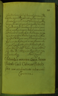Zasądzenie przez Zygmunta III pełnoletności Jana Podoskiego oraz wyznaczenie jego kuratorów, Warszawa 29 VII 1628 r.