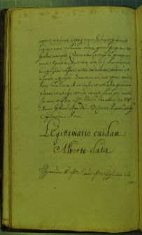 Dokument w którym Zygmunt III legitymizuje Wojciecha syna pisarza miasta Kleczewa, Warszawa 15 II 1629 r.