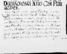 Dunikowski notario castrensi praemisliensi debet