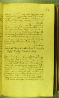 Dokument, w którym Zygmunt III udziela dożywotnich praw do młyna zwanego Chrząszcz, Mikołajowi Piotrowskiemu, Warszawa 17 IX 1629 r.