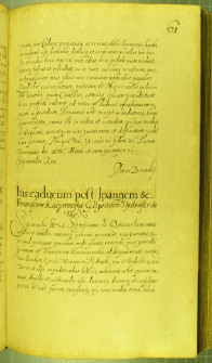 Dokument, w którym Zygmunt III nadaje Hiacyntowi Dydyńskiemu dobra przypadłe skarbowi królewskiemu prawem kaduka po śmierci Jana i Franciszka Kaczorowskich, Warszawa 4 X 1629 r.