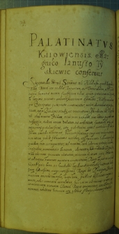 Dokument, w którym Zygmunt III nadaje urząd wojewody kijowskiego Januszowi Tyszkiewiczowi, Tykocin 13 I 1631 r.