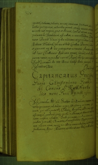 Dokument, w którym Zygmunt III nadaje urząd starosty gnieźnieńskiego Krzysztofowi Gembickiemu, Warszawa 12 X 1631 r.