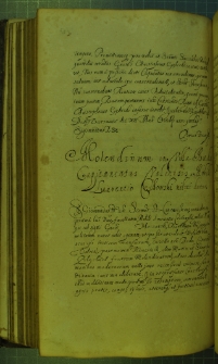 Dokument, w którym Zygmunt III nadaje młyn we wsi Budy (starostwo wałeckie) żołnierzowi Wawrzyńcowi Cechowskiemu, Tykocin 21 X 1631 r.