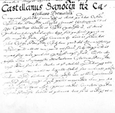 Castellanus Sanocen t(ene)t(u)r castellano Premislien