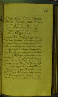 Dokument, w którym Zygmunt III wyraża zgodę na scedowanie dożywotnich praw do wsi Januszów (woj. pomorskie) przez Ottona a Medon na rzecz pułkownika Reinholda a Rozen, Warszawa 28 VIII 1630 r.