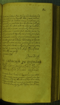 Dokument, w którym Zygmunt III nadaje, pisarzowi skarbu królewskiego, Pawłowi Strzemięckiemu, dobra przypadłe skarbowi królewskiemu prawem kaduka, Tykocin 31 XII 1630 r.