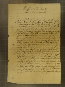 List Wojciecha Szczerebreckiego do Marcjana Wituskiego z 29 IX 1649 r.