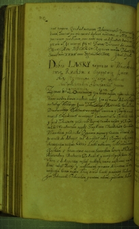 Dokument, w którym Zygmunt III nadaje w dożywocie Janowi Dobrocieskiemu (miecznik województwa bracławskiego) wieś Laszki (woj. ruskie), Warszawa 8 II 1631 r.