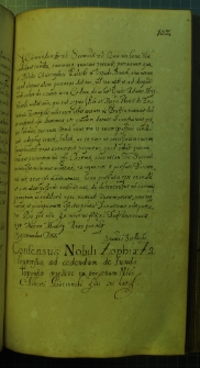 Dokument, w którym Zygmunt III udziela zgody na odstąpienie gruntów Topinko Wielskie, Wojciechowi Piotrowskiemu po ojcu, Wawrzyńcu Piotrowskim, Warszawa 6 III 1631 r.