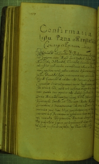 Dokument, w którym Zygmunt III transumuje, wyrok wydany na zamku leżajskim, w sprawie sporu między mieszkańcami Leżajska i wsi Stare Miasto, Warszawa 25 III 1631 r.