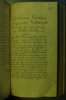 Dokument, w którym Zygmunt III nadaje urząd kasztelana kijowskiego Romanowi Hojskiemu, staroście włodzimierskiemu, Warszawa 8 III 1632 r.