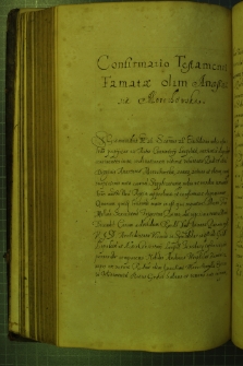 Dokument, w którym Zygmunt III zatwierdza tłumaczenie testamentu siostry zakonnej z Lwowa, Anastazji Morochowskiej, sporządzone podczas „morowego powietrza”, Warszawa 12 III 1632 r.