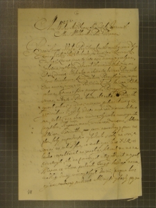 List Zygmunta Skarszewskiego do Marcjana Wituskiego z 23 I 1649 r.