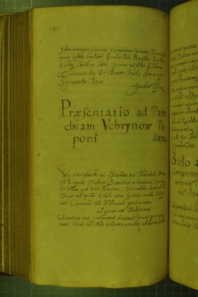 Dokument, w którym Zygmunt III prezentuje władyce przemyskiemu i samborskiemu Atanazemu Krupeckiemu, popa na parochię Uhrynów w starostwie kałuskim, Warszawa 8 IV 1632 r.