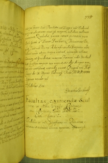 Dokument, w którym Władysław IV nadaje Piotrowi Zajączkowi sołectwo we wsi Tyniec w starostwie kaliskim, Warszawa 10 II 1633 r.
