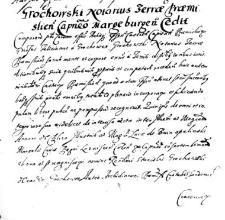 Grochowski Notarius Terrae Praemisliensis Capitaneo Margeburgensi cedit