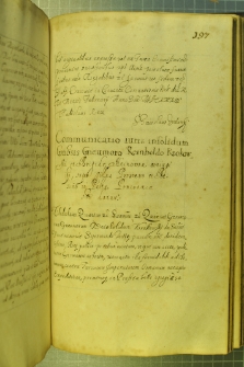Dokument, w którym Władysław IV potwierdza prawa Gneumora Reinholda do wsi Proszewo i Bezino w woj. pomorskim, Kraków 23 II 1633 r.