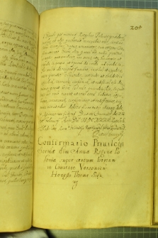 Dokument, w którym Władysław IV zatwierdza przywilej Anny Jagiellonki z 1573 r., dotyczący nadania prawem dziedzicznym Tomkowi Siennemu, słudze stajennemu, dóbr w Warszawie, Kraków 28 II 1633 r.