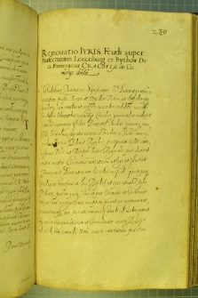 Dokument, w którym Władysław IV nadaje Lembork i Bytów w lenno księciu pomorskiemu Bogusławowi XIV , Kraków 21 III 1633 r.